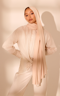 Peeled Lychee Premium Jersey Hijab — Standard