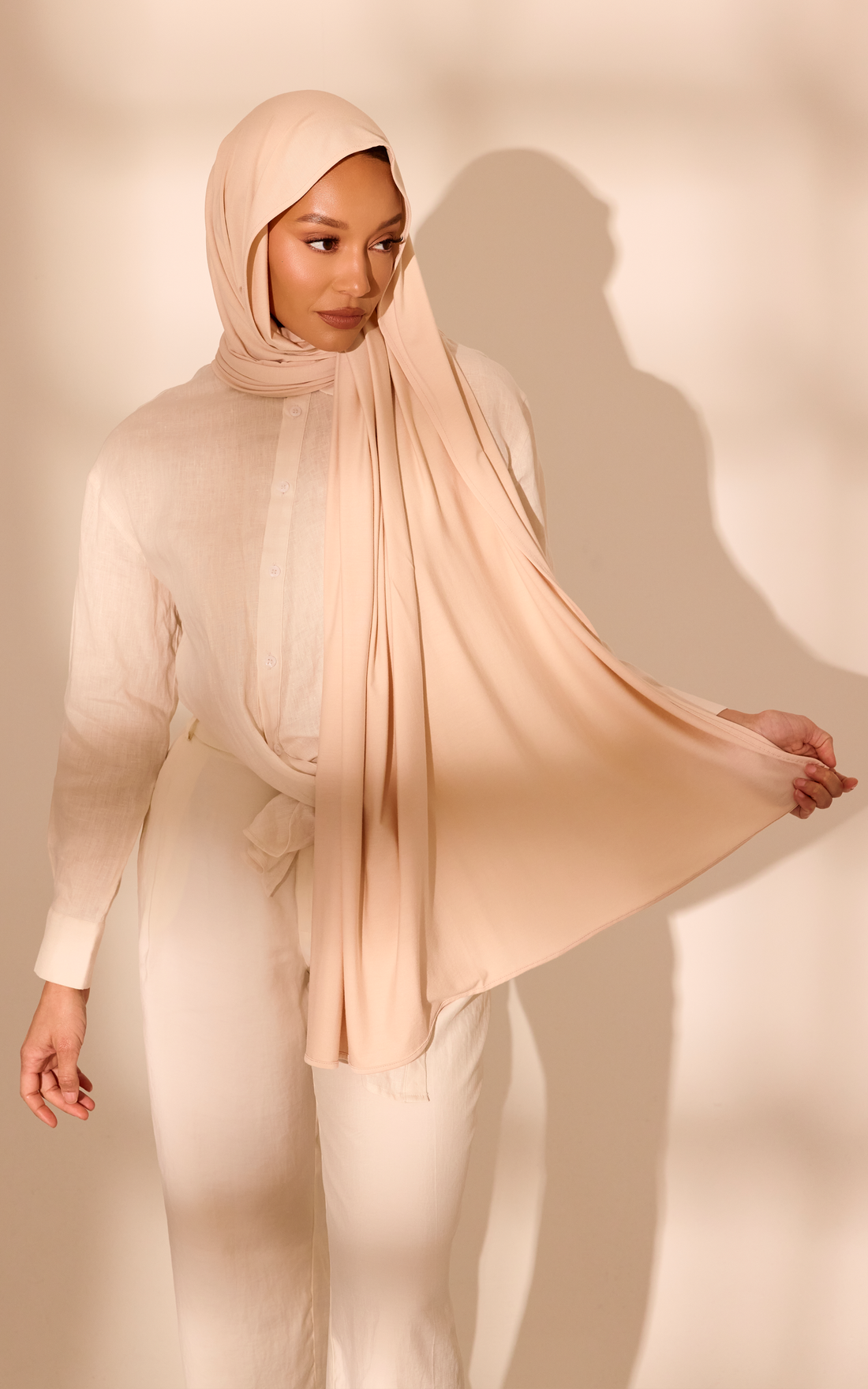 Peeled Lychee Premium Jersey Hijab — Standard