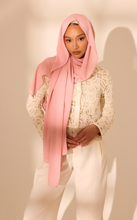 Prickly Pink Chiffon Hijab