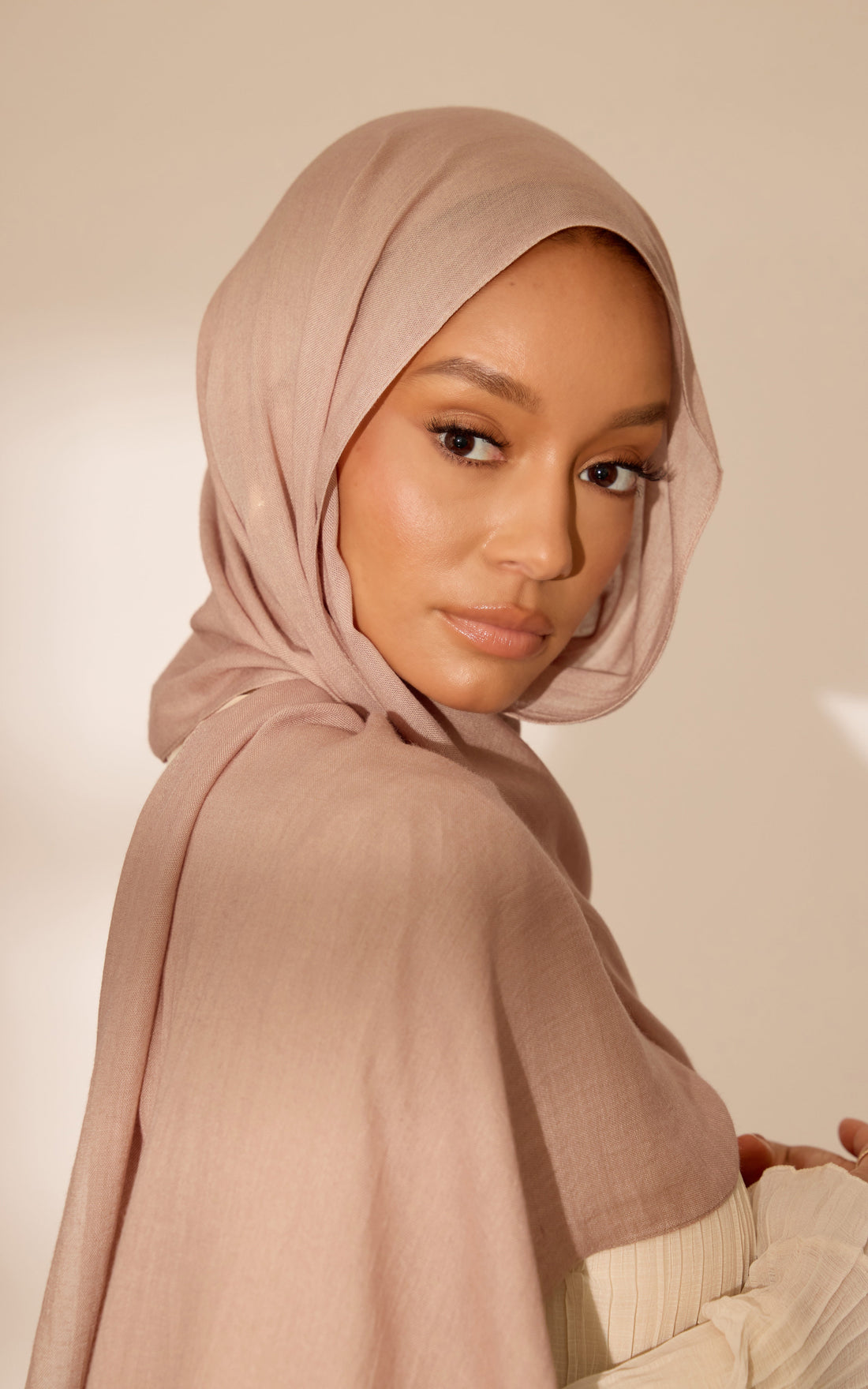 Rose Gold Modal Hijab — Mini