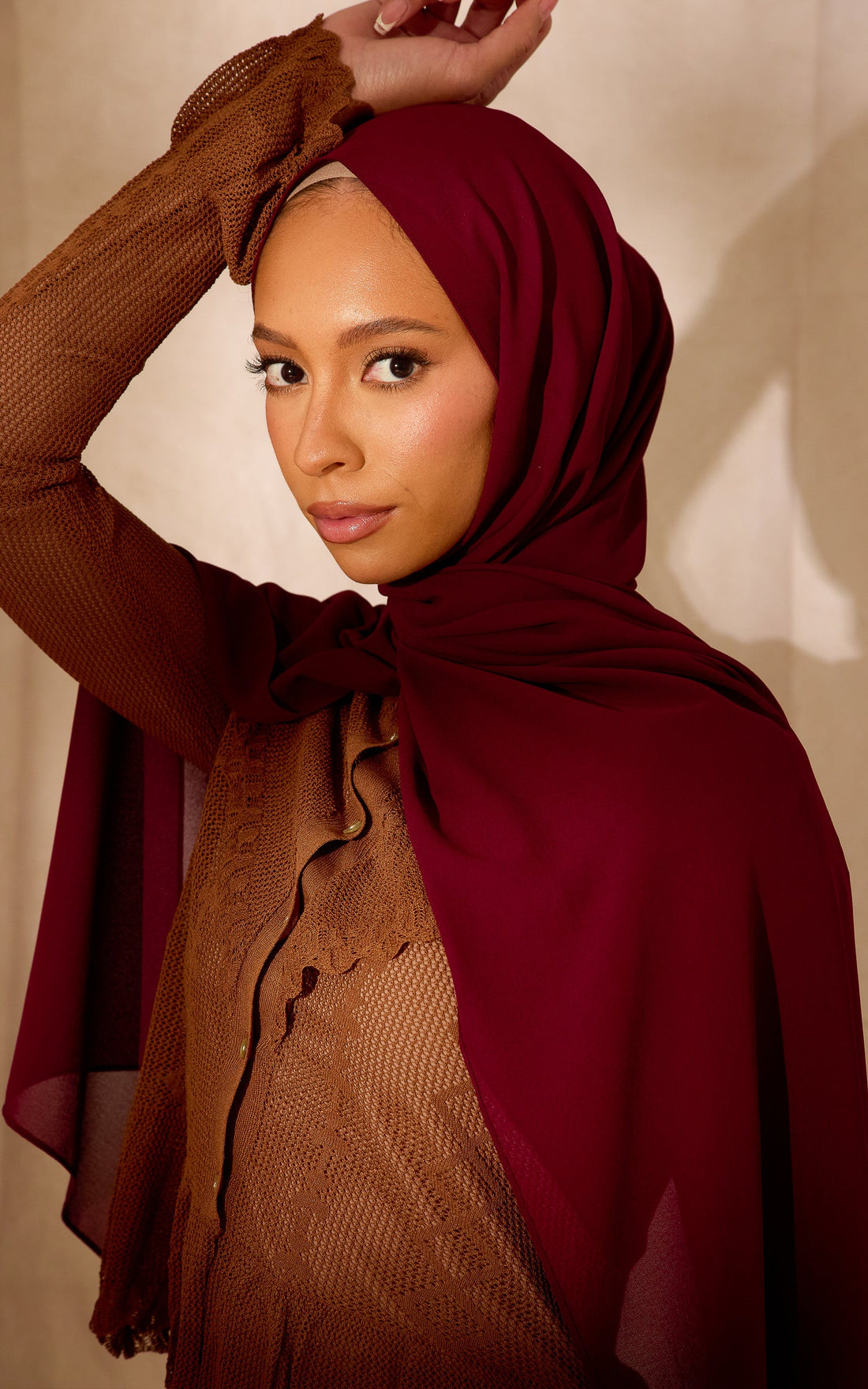 Rouge Chiffon Hijab