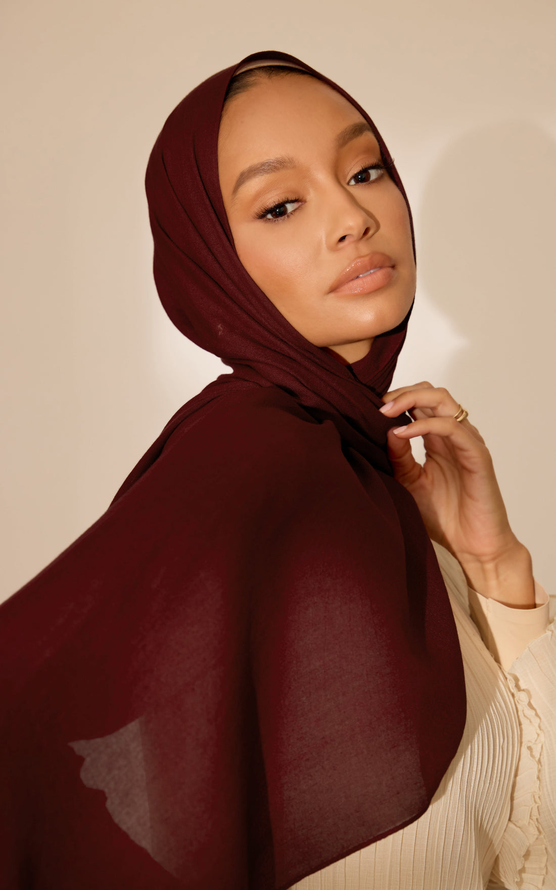 Rouge Modal Hijab — Mini