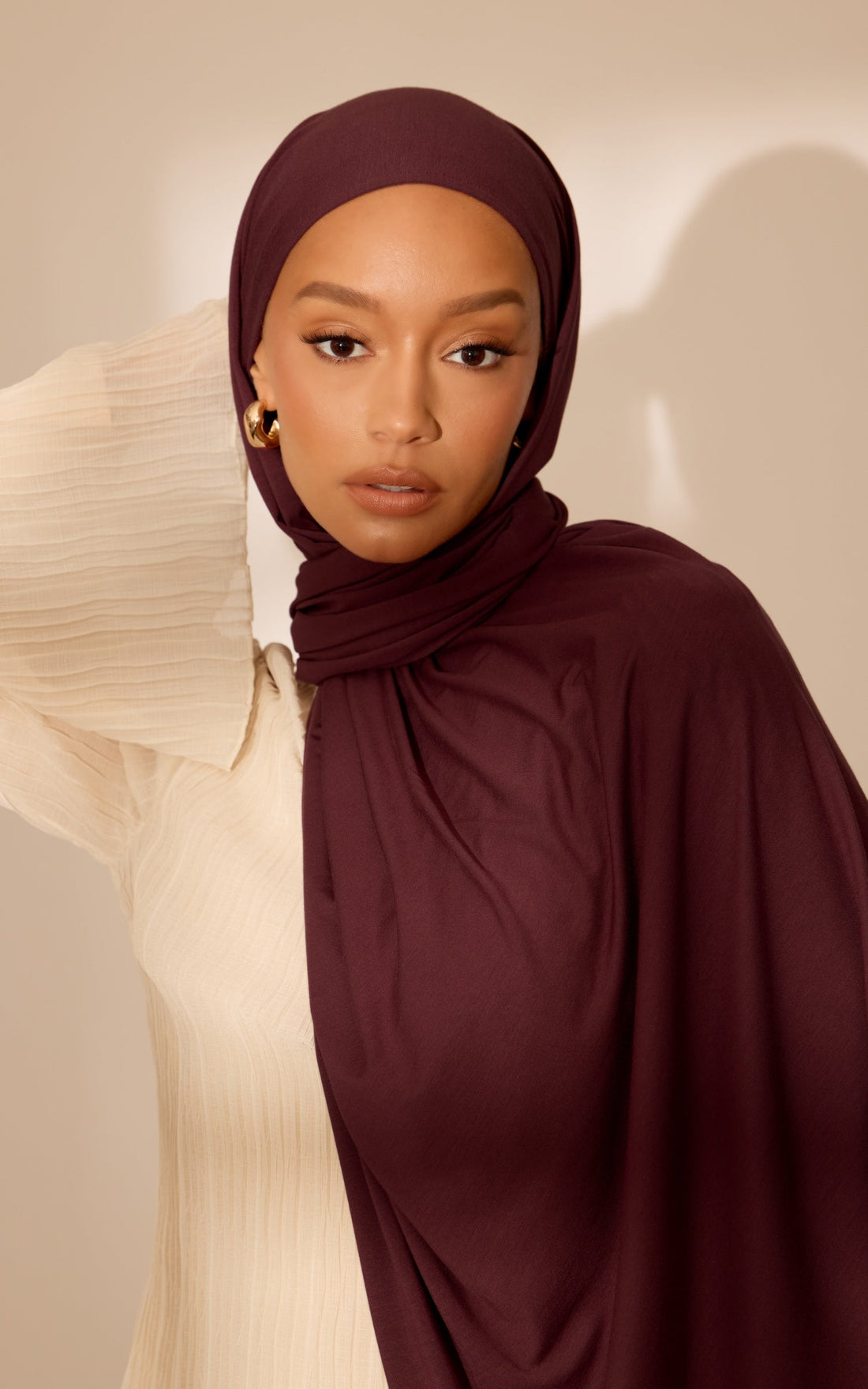 Rouge Premium Jersey Hijab — Standard