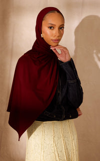 Rouge Premium Jersey Hijab — Mini