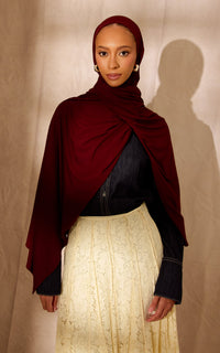 Rouge Premium Jersey Hijab — Standard