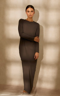 Seamless Long Sleeve Slip Dress — CULTURE (view 4)