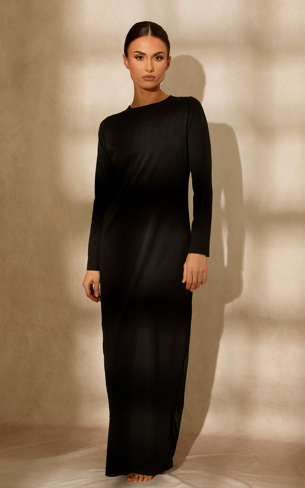 Seamless Long Sleeve Slip Dress — CULTURE