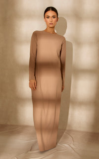 Seamless Long Sleeve Slip Dress — CULTURE (view 3)
