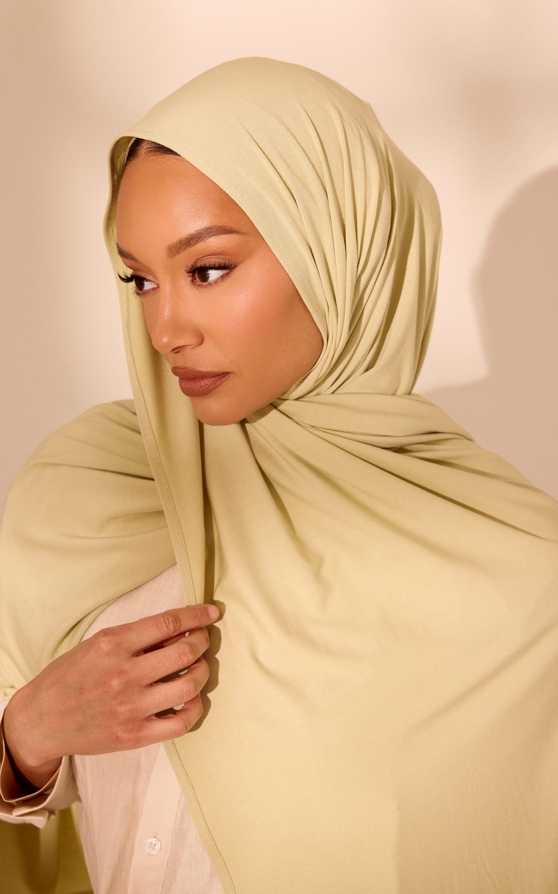 Sage Green Premium Jersey Hijab — Standard