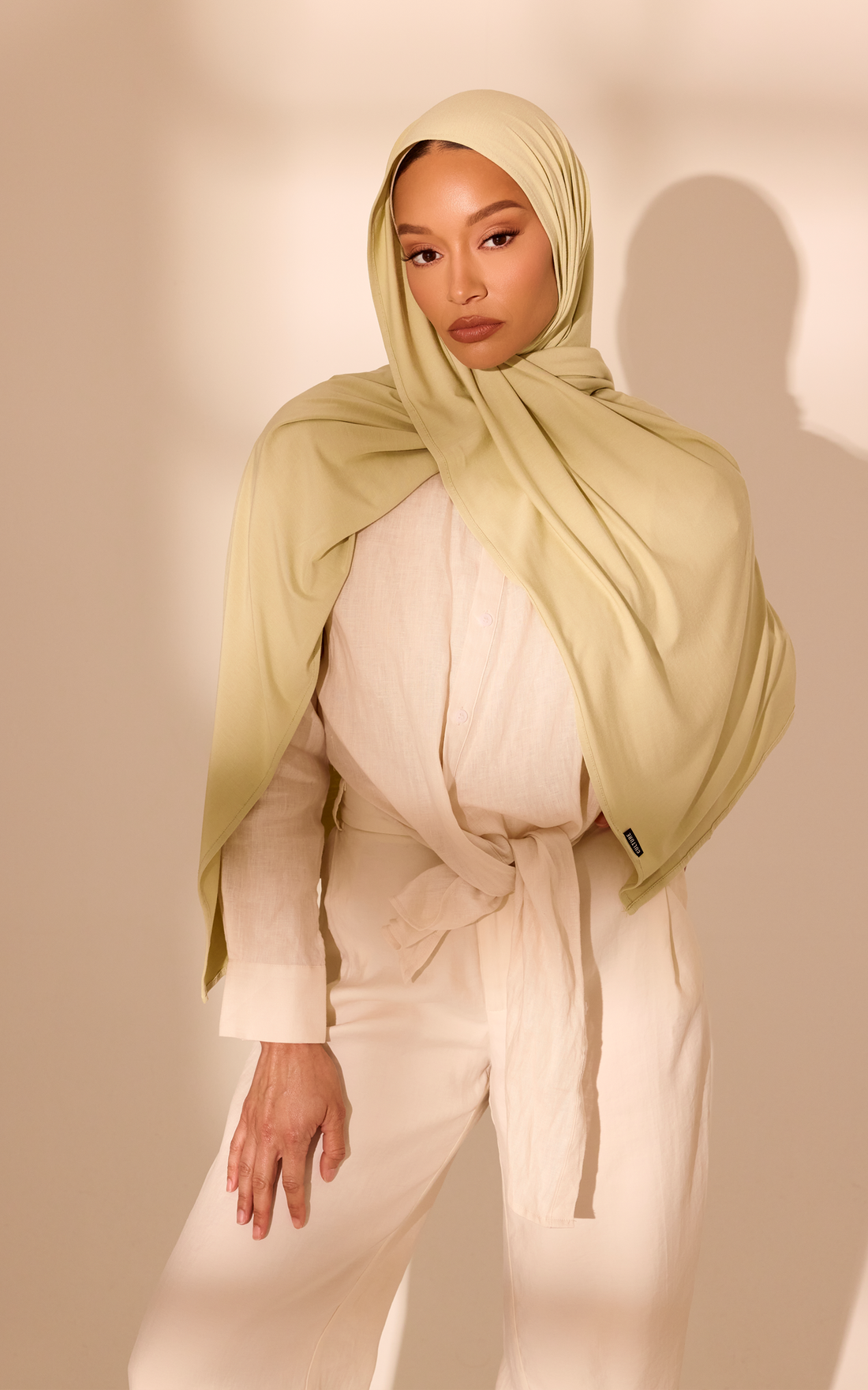 Sage Green Premium Jersey Hijab — Standard