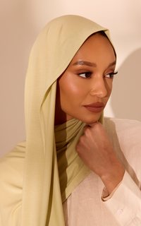Sage Green Premium Jersey Hijab — Mini