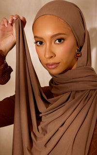 Truffle Premium Jersey Hijab — Mini