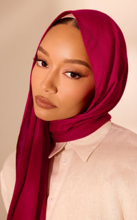 Teaberry Modal Hijab — Mini