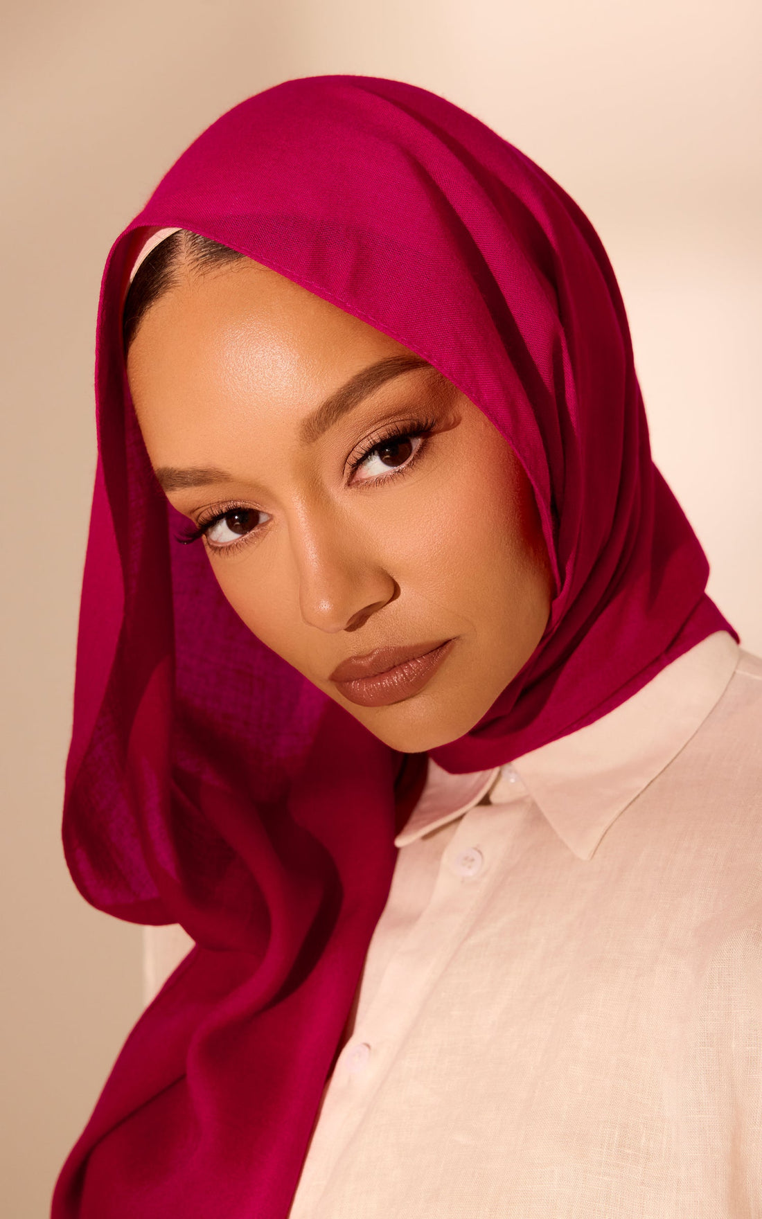 Teaberry Modal Hijab — Mini
