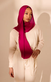Teaberry Modal Hijab — Mini
