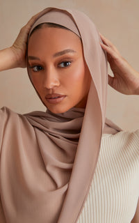 Mushroom Wide Band Cotton Under Scarf