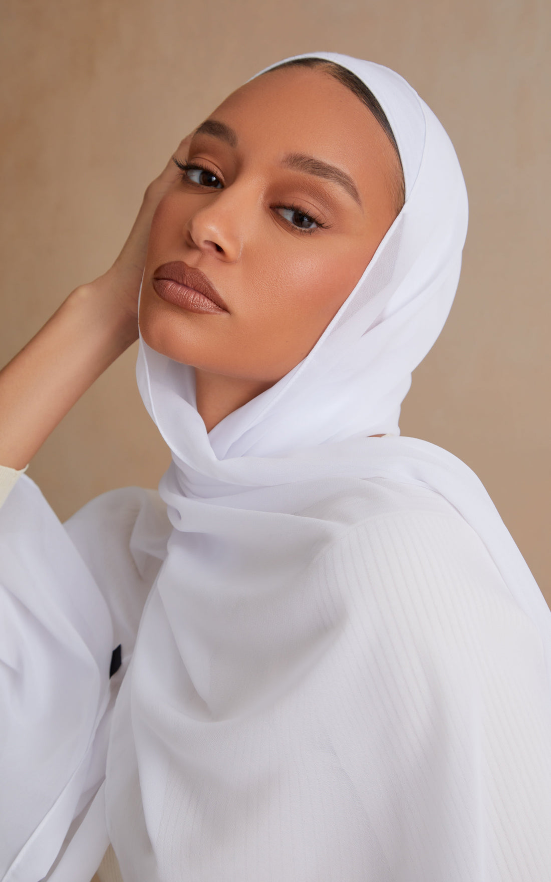 White Chiffon Hijab