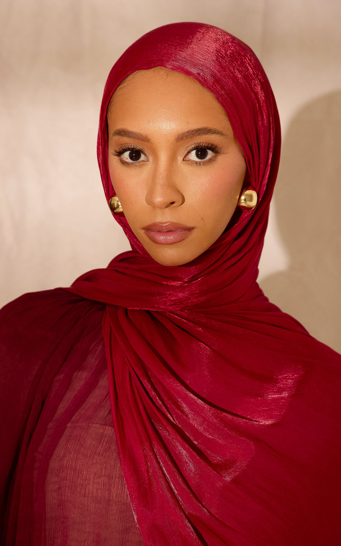 Winter Berry Lustre Satin Hijab