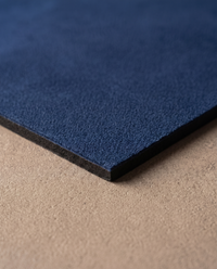 Caspian Prayer Mat — edge: sueded fabric on dense rubber base