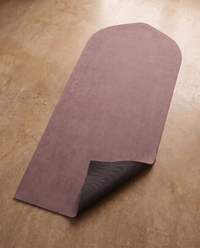 Dune Prayer Mat — folded showing sueded top and grippy underside