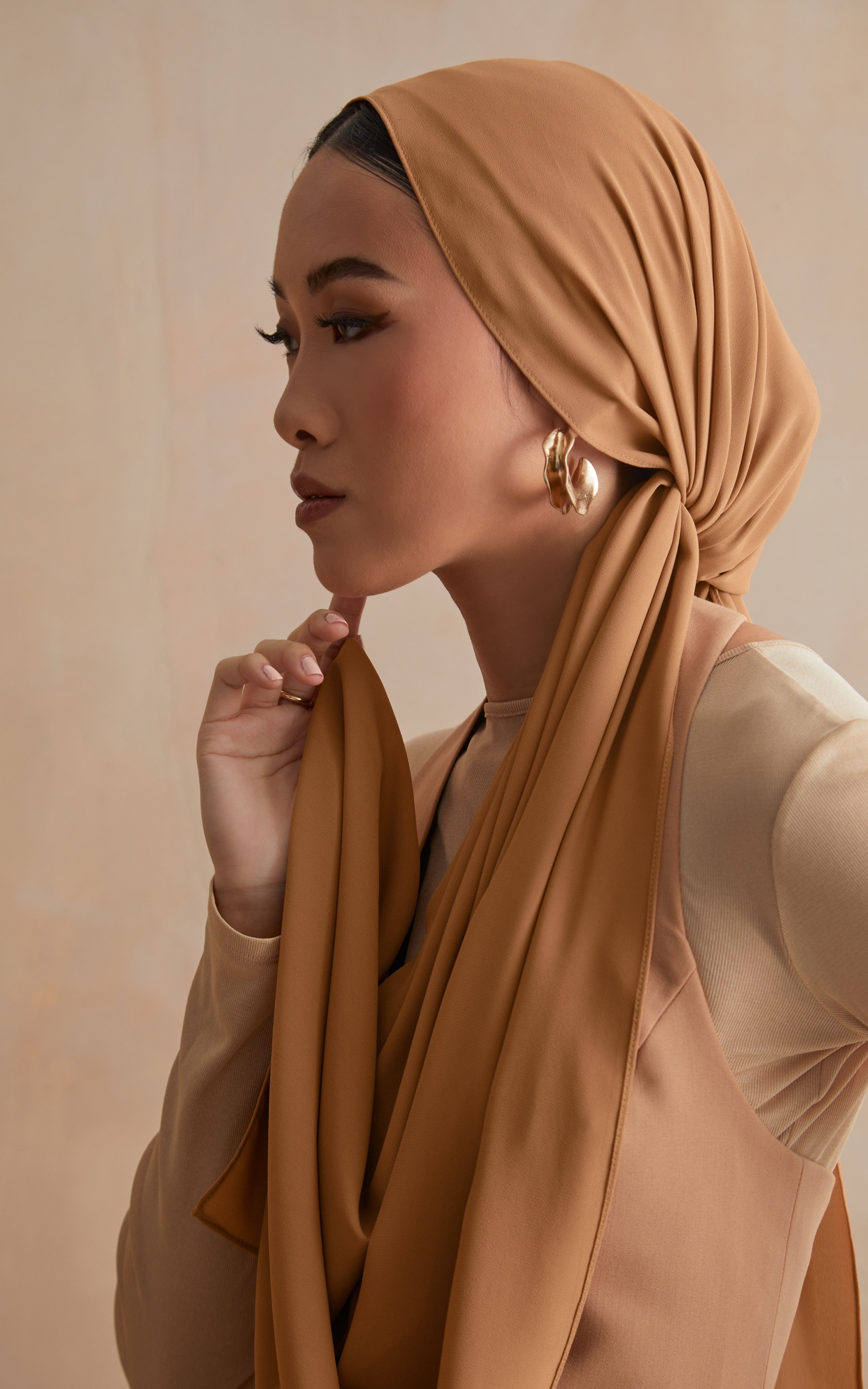 Solid Premium Chiffon BISCUIT Hijab Scarf $10.95 Free Shipping! | CULTURE  Hijab Co.