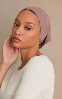 Rose Smoke Ribbed Under Scarf — CULTURE