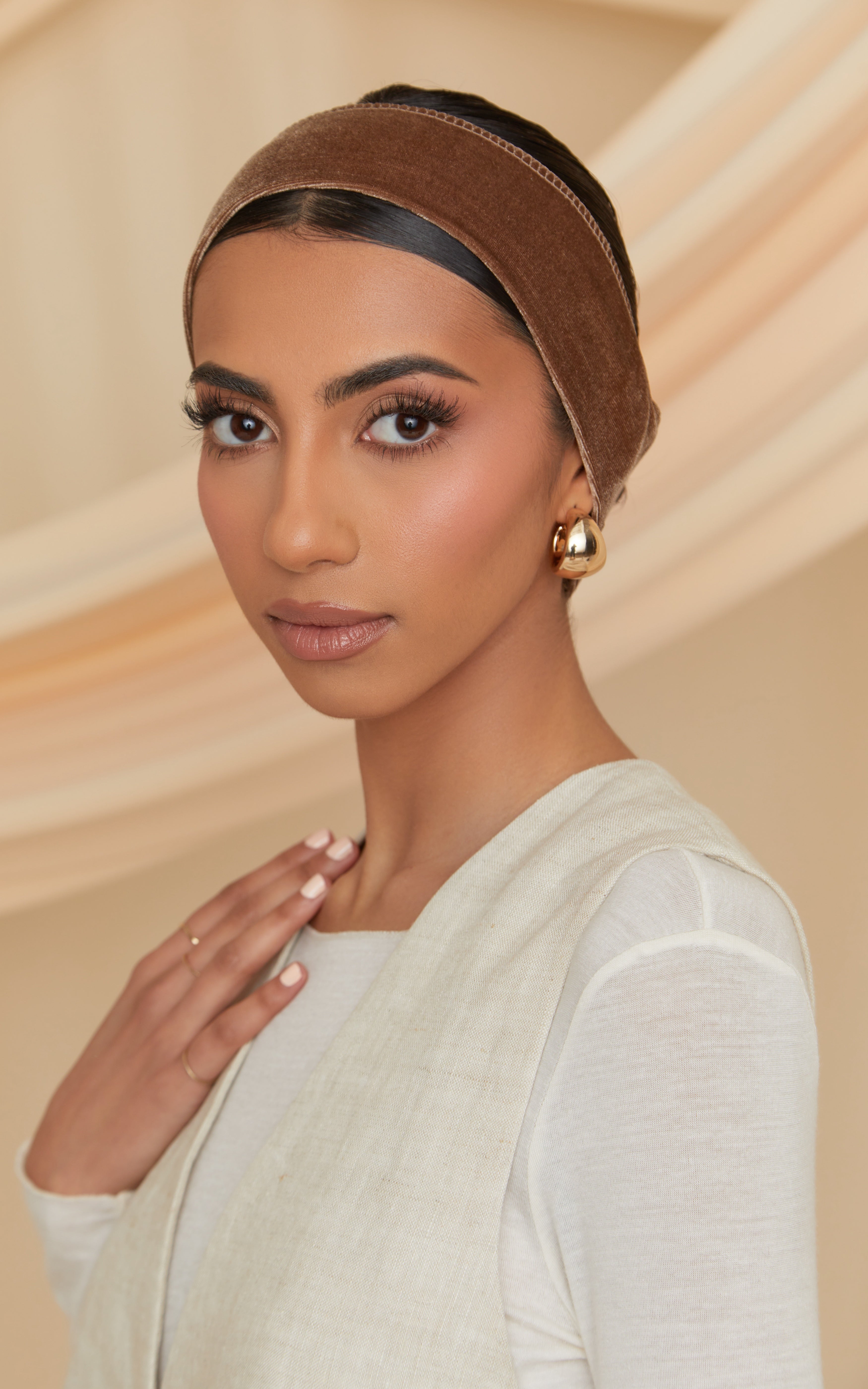 No-Slip Scarf Headband Tan $12 Free Shipping! | CULTURE Hijab Co.