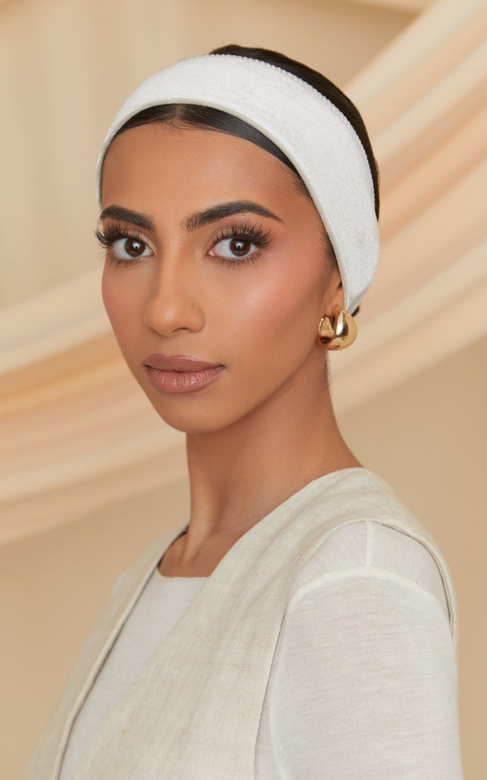 No-Slip Scarf Headband Taupe